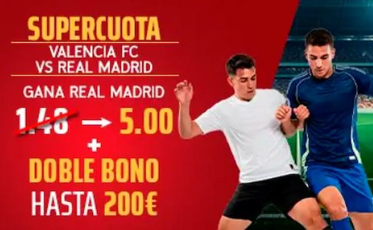 Sportium Supercuota Valencia vs Real Madrid