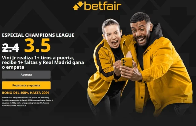 Betfair Supercuota Real Madrid vs Manchester City