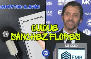 Rueda de Prensa Quique Sánchez Flores Alavés