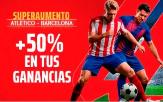 Sportium superaumento Atlético - Barcelona portada Sportium superaumento Atlético - Barcelona portada