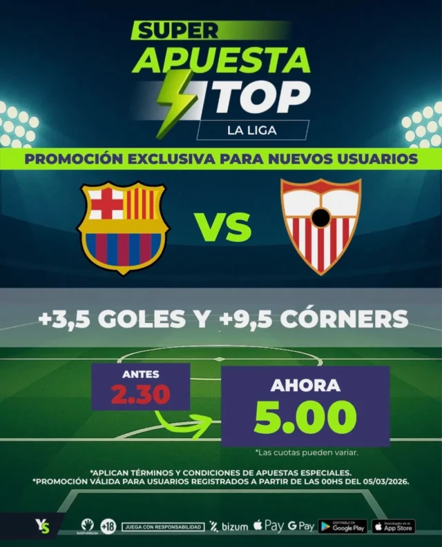 YoSports Barcelona vs Sevilla Superapuesta