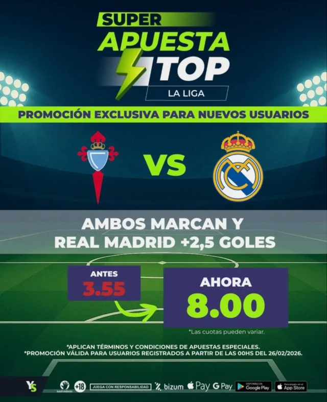 YoSports Celta vs Real Madrid Supercuota YoSports Celta vs Real Madrid Supercuota
