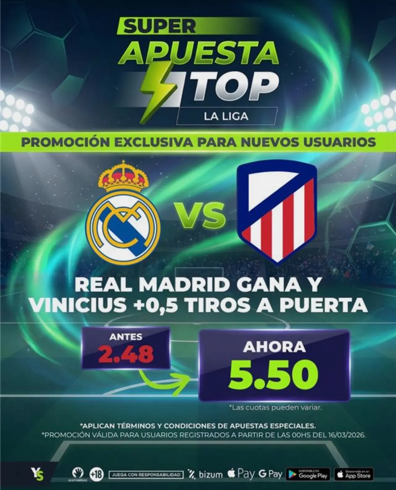 YoSports Superapuesta Real Madrid vs Atlético