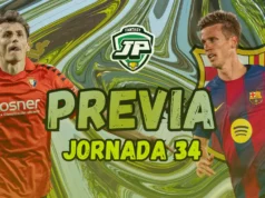 Las claves fantasy del Osasuna – Barcelona: Onces, Lesiones y Apuestas previa jornada 34 CA Osasuna - FC Barcelona