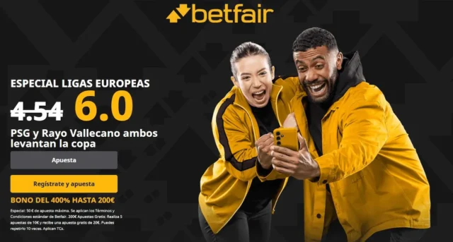 Betfair Supercuota PSG y Rayo Betfair Supercuota PSG y Rayo