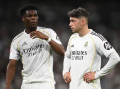Tchouameni sufre molestias en la vuelta de Valverde. ¿Preocupa? Valverde Tchouameni Real Madrid pelea
