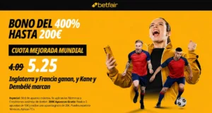Betfair Supercuota Inglaterra y Francia Mundial 2026