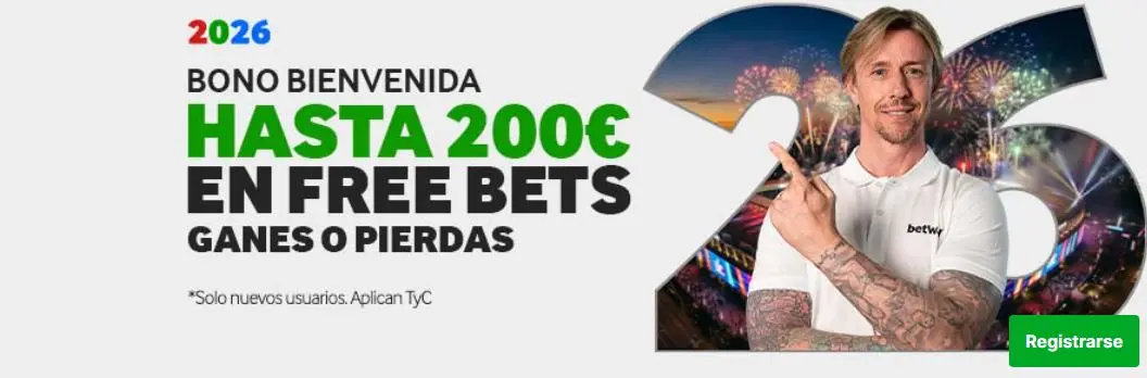 Betway bono de bienvenida