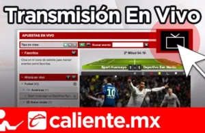Caliente.mx te permite ver partidos en vivo mientras apuestas Caliente.mx ver partidos en vivo