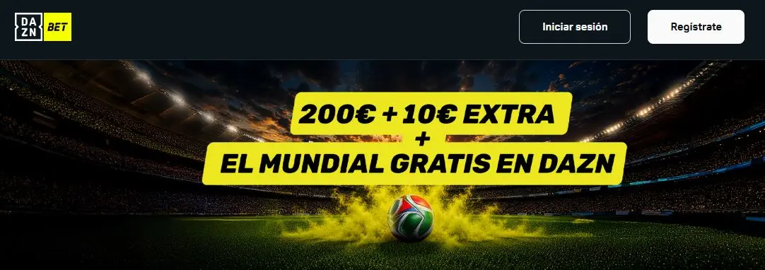 DAZN Bet bono de bienvenida mundial gratis