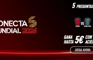 Promoción Sportium Conecta5 Mundial: ¡Gana hasta 5€ gratis con el España vs Arabia Saudí! Sportium Conecta5 España vs Arabia Saudí