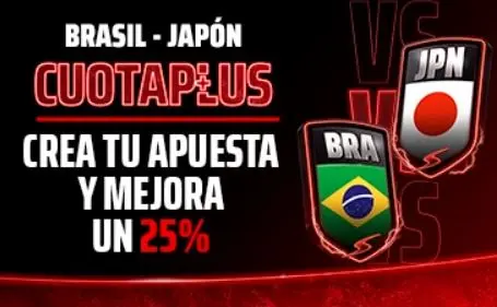 Sportium CuotaPlus Brasil vs Japón Sportium CuotaPlus Brasil vs Japón