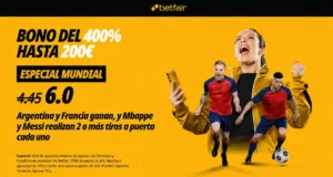 Supercuota Betfair Argentina y Francia