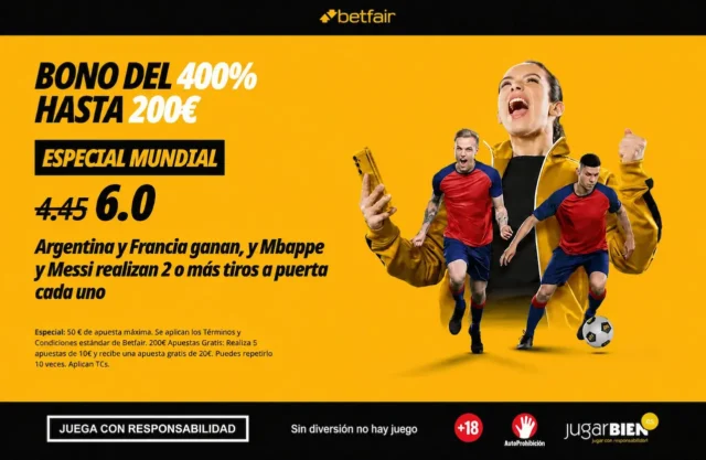 Supercuota Betfair Argentina y Francia Supercuota Betfair Argentina y Francia
