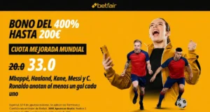 Supercuota Betfair Mundial goleadores Jornada 3