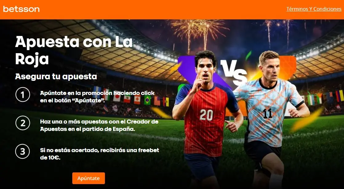 Betsson Apuesta con la Roja España vs Bélgica