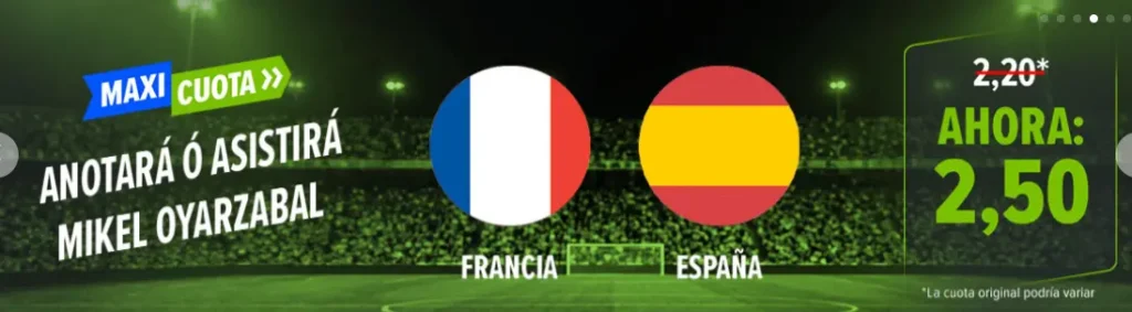 maxicuota francia vs españa