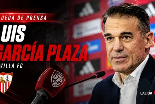 Rueda de prensa Luis García Plaza Sevilla 26 27