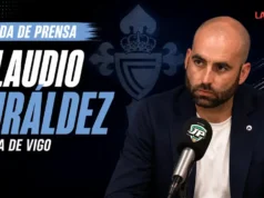 Giráldez confirma la baja de Febas y habla de Sebastián Cáceres rueda de prensa Giráldez Celta de Vigo