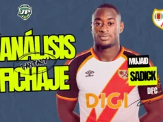 Mujaid Sadick refuerza la defensa del Rayo: ¿chollazo fantasy? Análisis Fantasy Sadick Rayo