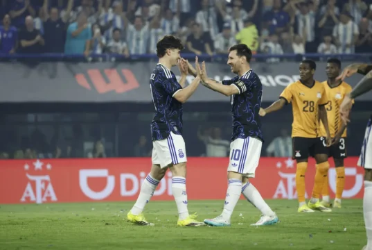 Messi y Julián Álvarez Argentina