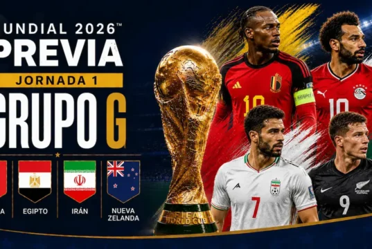 Alineaciones Probables Grupo G - Jornada 1 Mundial 2026