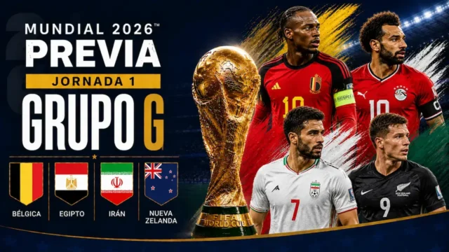 Alineaciones Probables Grupo G - Jornada 1 Mundial 2026