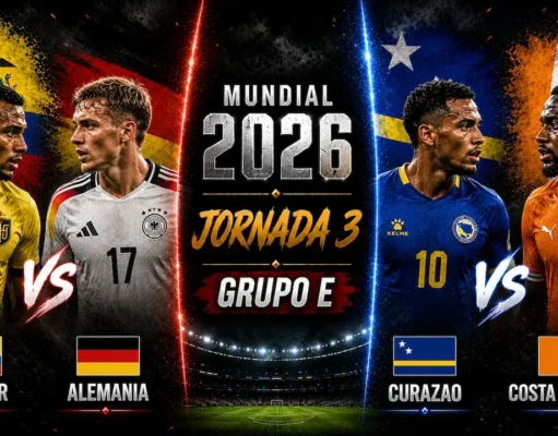 Alineaciones Probables grupo E - Jornada 3 Mundial 2026