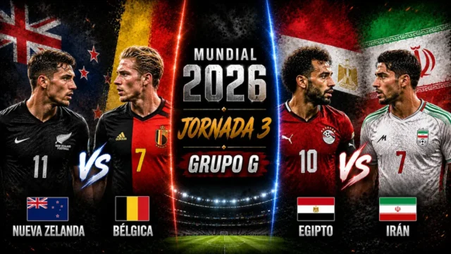 Alineaciones Probables grupo G - Jornada 3 Mundial 2026