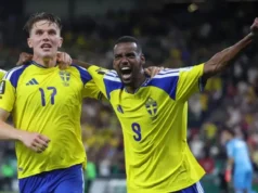 Isak, disponible tras la gestión de cargas Isak y Gyökeres Suecia