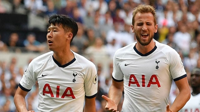 Kane y Son en un partido del Tottenham