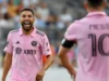 Jordi Alba celebra un gol junto a Leo Messi en un partido de la MLS