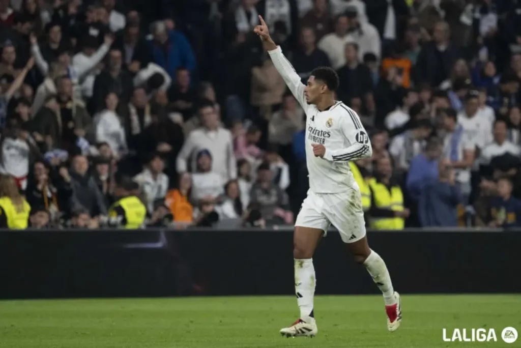Jude Bellingham celebra un gol con el Real Madrid