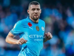 Kovacic, en un partido de Premier League con el Manchester City