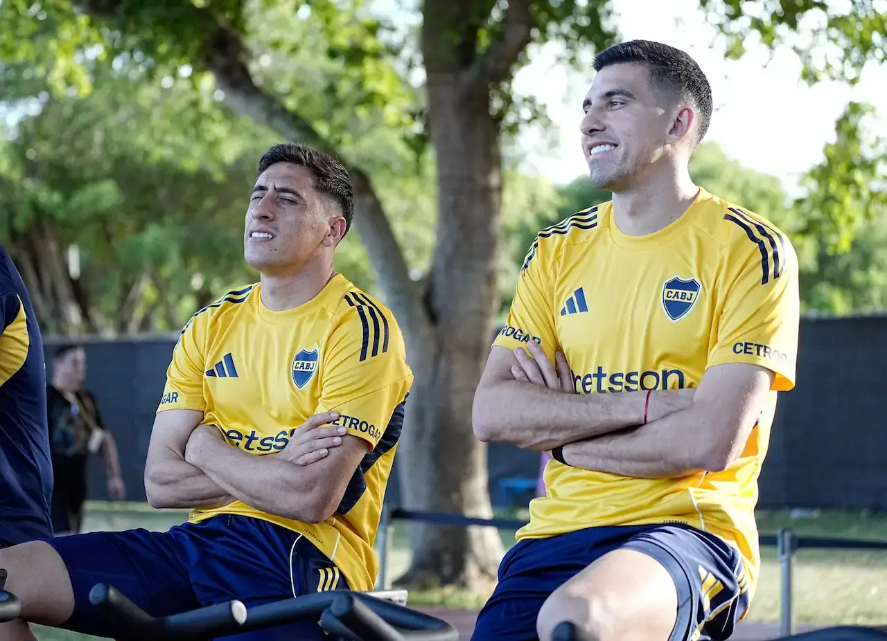 Merentiel y Battaglia Boca Juniors