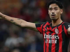 Tijjani Reijnders, en un encuentro con el Milan