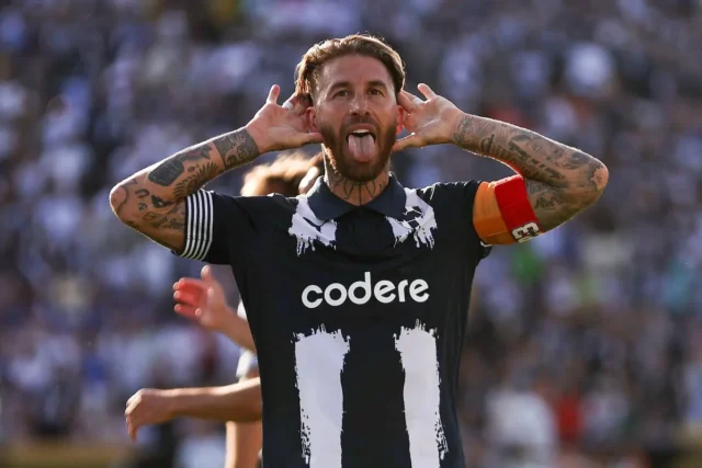 Sergio Ramos celebra un gol en el Mundial de Clubes con Monterrey