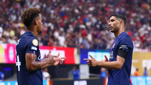 Hakimi y Doue PSG Mundial de Clubes